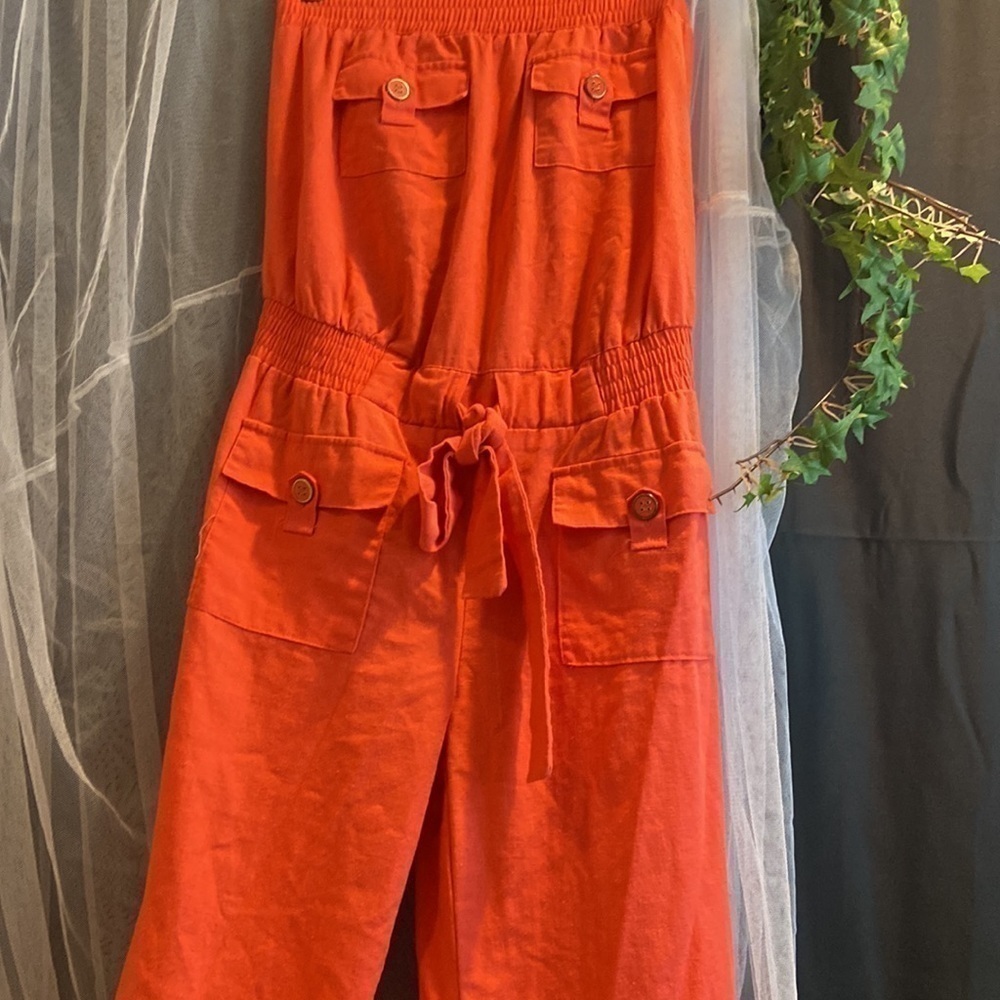 Toxik3 Red Sleeveless jumpsuit - Picture 2 of 8